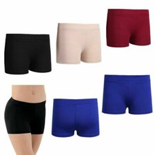 Girls Solid Ballet Dance Booty Shorts Gymnastic Workout Sports Bottom Hot Pants