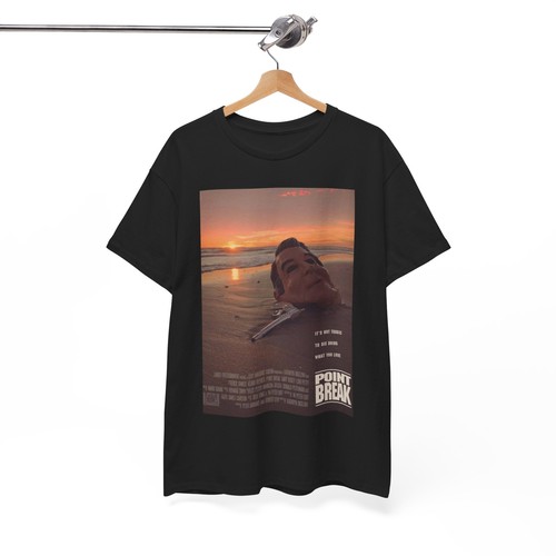 Point Break T shirt Vintage 90s Movie Poster Retro Keanu Unisex Heavy Cotton Tee - Picture 1 of 3