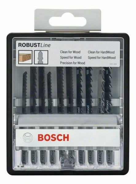 BOSCH Stichsägeblatt-Set Robust Line Wood Expert, T-Schaft, 10-teilig - Bild 2 von 3