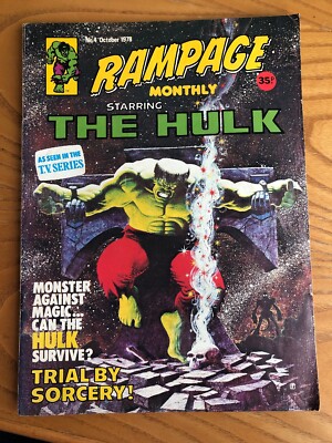 RAMPAGE #4. 1978. HULK. 68 PAGE B&W MAGAZINE