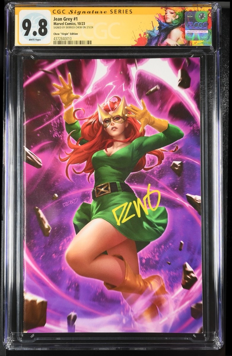 JEAN GREY #1 - DERRICK CHEW VIRGIN VARIANT EXCLUSIVE SIGNED CGC