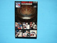 1983/84 NEW YORK RANGERS HOCKEY MEDIA GUIDE YEARBOOK ANDERS HEDBERG MIKE ROGERS