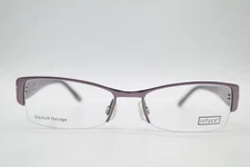 Inface IF 8185 Violet Black Half-Rim Eyeglasses New