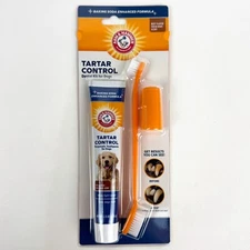 Arm & Hammer for Pets Tartar Control for Dogs Toothpaste, Toothbrush Fingerbrush