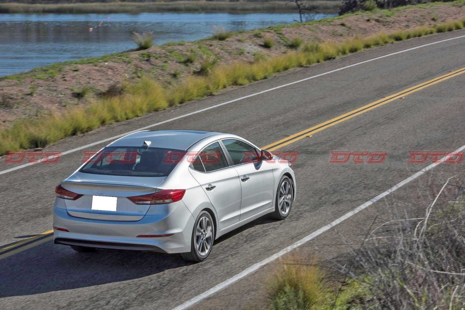 16-18 Fit For Hyundai Elantra AD Sedan OE Rear Trunk Spoiler GL SE Color Black