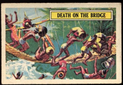 Trade Card, A&BC Chewing Gum, BATTLE, 1966, Death on the Bridge, #12