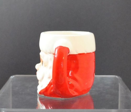 Vintage 6 Lefton Santa Keramik Becher Tasse Griff Japan Original Box 3 1/2" P6 - Bild 3 von 12