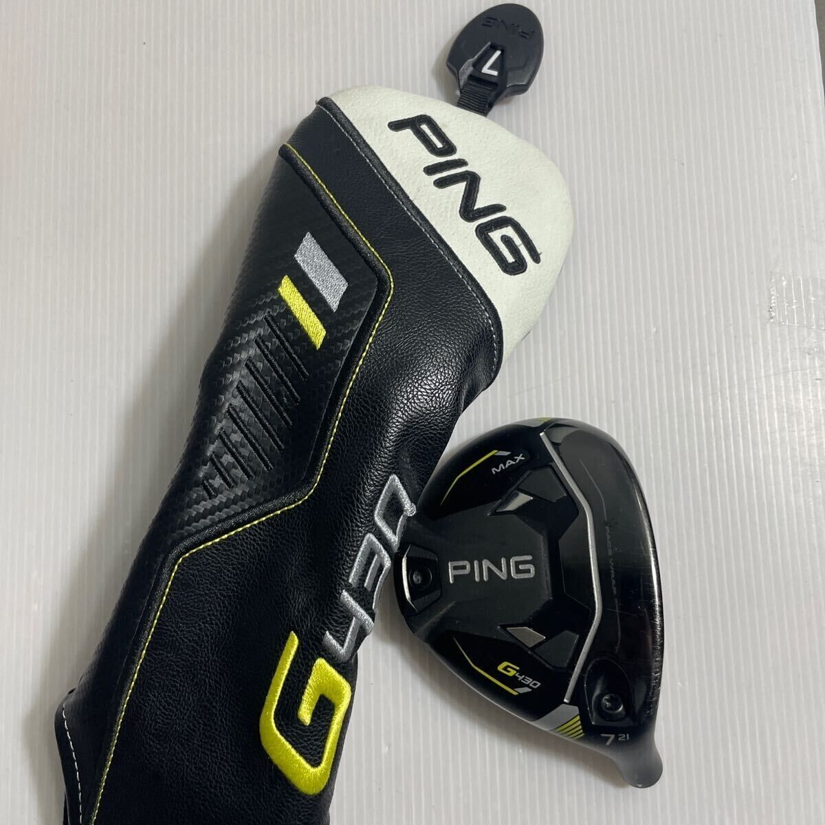PING G430 MAX 7W 21° Fairway Wood Head only with Head Cover PING G430 MAX 7W 21° Fairway Wood Head only with Head Cover
