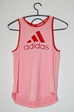 NWT Adidas Women's Glory Pink Large Logo Ki Ring Tank Top sz XS