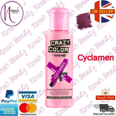 Crazy Color Semi Permanent Hair Dye Cyclamen - 100ml