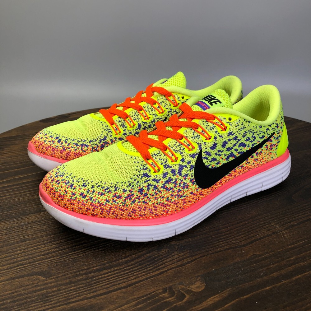 Nike Free RN Distance Men’s Running Sneakers Green Size 9 Athletic Shoes