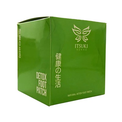 1 Box ITSUKI KENKO Natural Detox Foot Patches - Herbal Cleansing Detox Pads