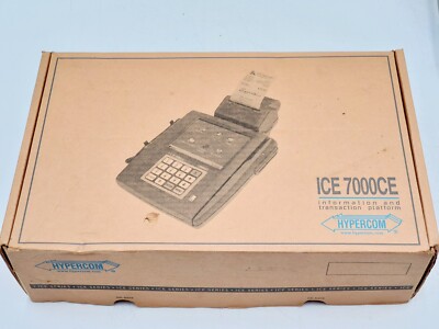 HYPERCOM ICE-7000CE Credit Card Terminal 010192-004 E