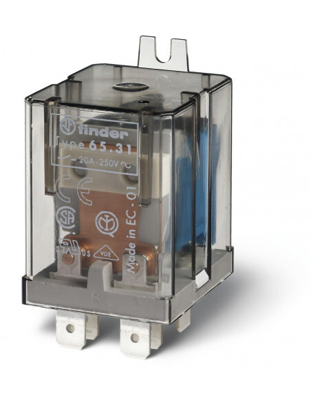 Relais de puissance 1NO 30A pour la commande de moteurs et chauffages 220V DC