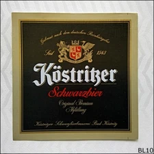 Kostritzer Schwarzbier Beer Label (BL10)