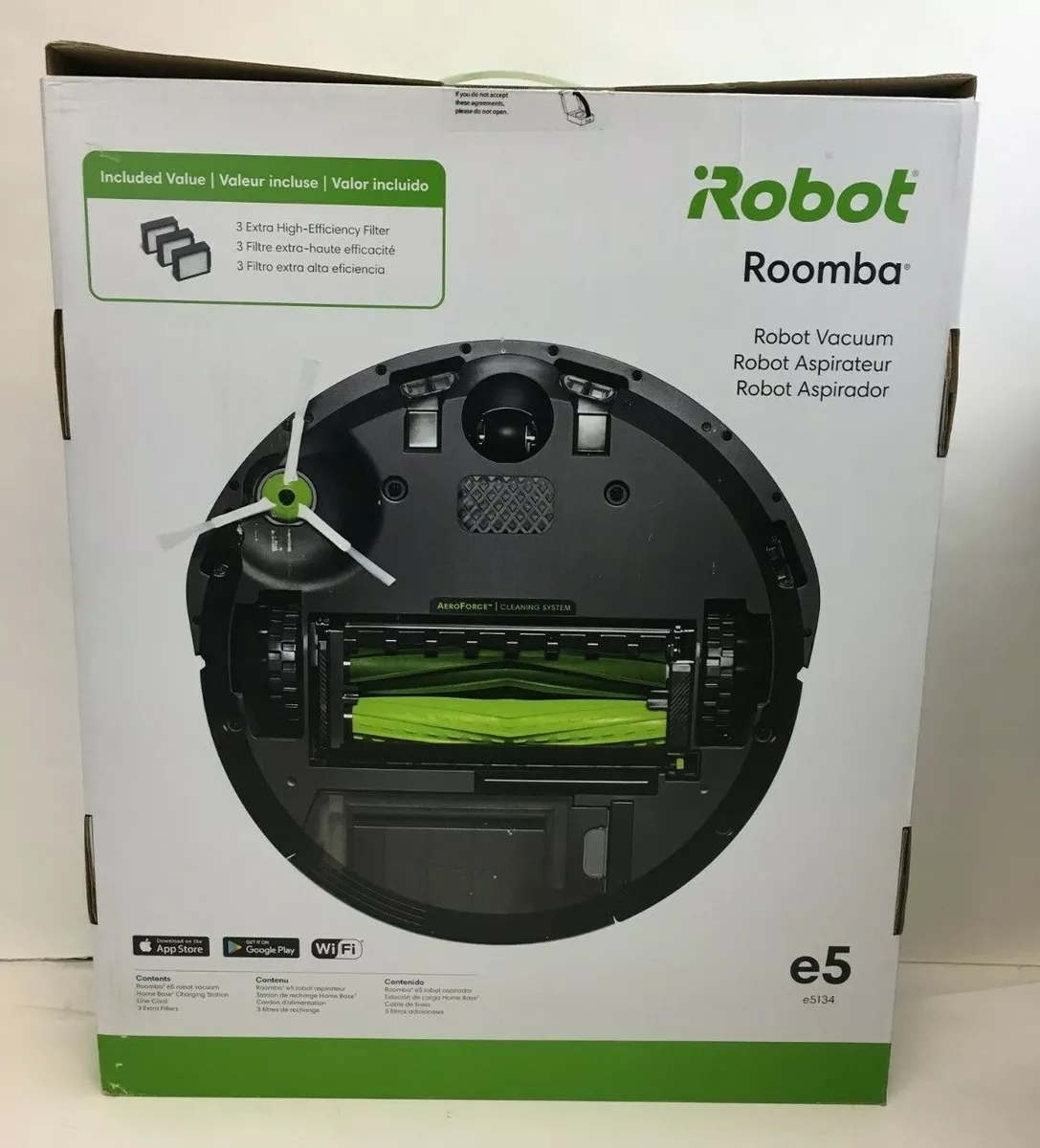 iRobot Roomba E5 5134 Wi-fi Connected Robot Vacuum - NEW