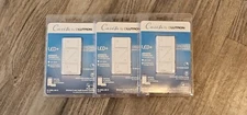LOT OF 3 NEW Lutron Caseta Wireless Smart Lighting Dimmer Switch PD-6WCL-WH-R