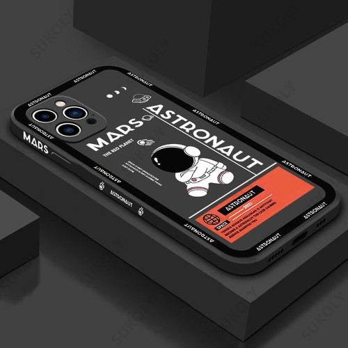 For iPhone 16 15 14 13 12 11 Pro Max XR Shockproof Astronaut Silicone Case Cover - Picture 16 of 22