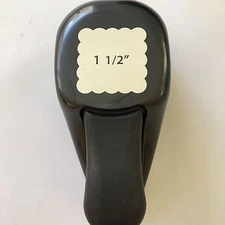 EK Success  "1 1/2" Scallop Square" Lever Punch - NEW