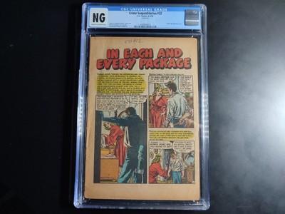 Crime Suspenstories #22 EC comics 1954 CGC No grade Coverless