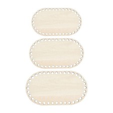 Wooden Basket Bottom Bag Base for Crocheting Crochet Basket Base