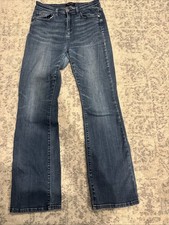 Judy Blue Women  s Bootcut Jeans Blue Denim Stretch 5-Pocket Button Zip Size 9/29