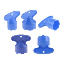 5pcs Faucet Aerator Key ABS Blue 3.5 3cm for Bathroom Kitchen Garden Yard Use