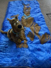 Vintage Scooby Doo Hanna Barbera Sleeping Bag 1999/ 1998 Scooby Plush