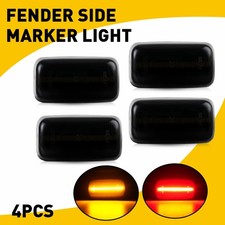 4x Led Side Marker Light For Chevy Silverado 2500 3500hd Dually Bed 15-23 Smoke