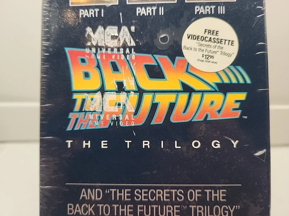 Back to the Future Trilogy & Secrets (VHS, 1991) MCA Watermarks - Box Set - NEW - Image 3 of 4