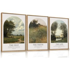 Christian Bible Verse Canvas Wall Art Set