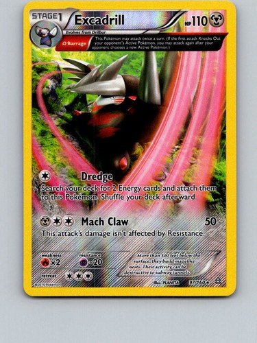 Excadrill 97/160 Rare Primal Clash Pokemon Reverse Holo Near Mint