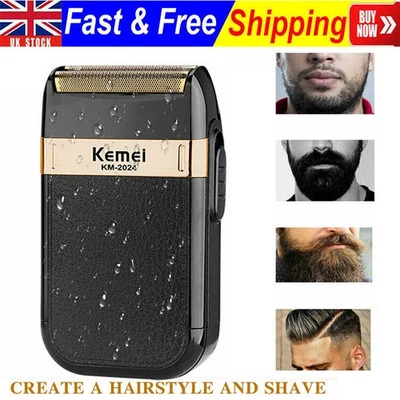 Electric Shaver Mens Razor Foil Shaver Beard Trimmer Cordless USB Rechargeable