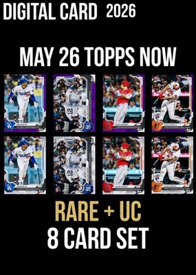 [DlGITAL CARD] MAY 26 TOPPS NOW RARE+UC 8 CARD SET 2026 TOPPS BUNT YANKEES BETTS