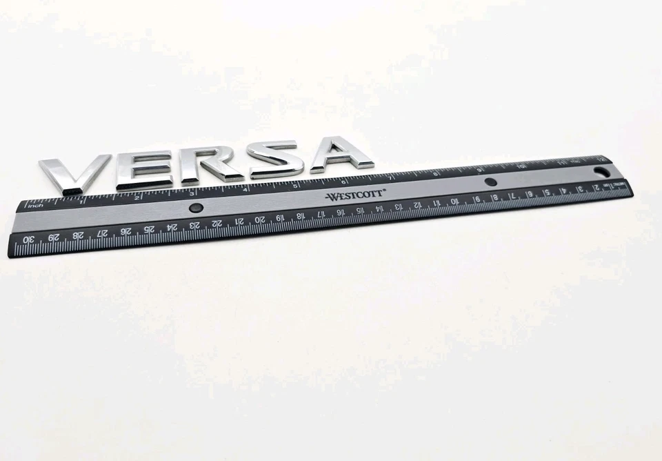 2007-2011 NISSAN VERSA SEDAN REAR LID CHROME EMBLEM LOGO BADGE SIGN - Image 2 of 3