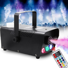 ATDAWN Fog Machine with Lights, Wireless Remote Control, Smoke Machine with 7 Co