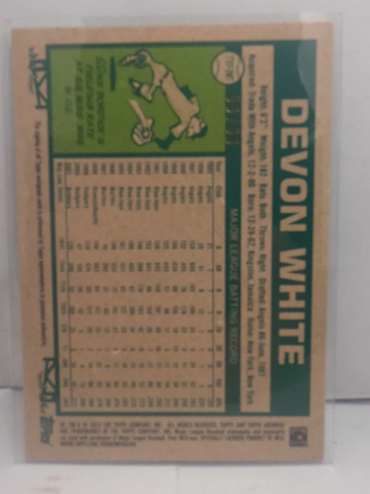 2023 Topps Archives 70FF-DWT DEVON 白色粉丝 FAV 签名绿色 FIL /99 蓝色 JAYS — 第 2/2 张图片