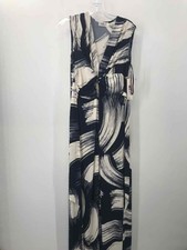 Pre-Owned Eliza J Navy Size 6 Maxi Sleeveless Dress