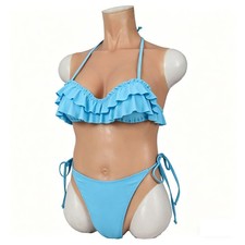 C-E Cup Silicone BodySuit Breast Forms Fake Vagina Hip Shaping Female Body Suit