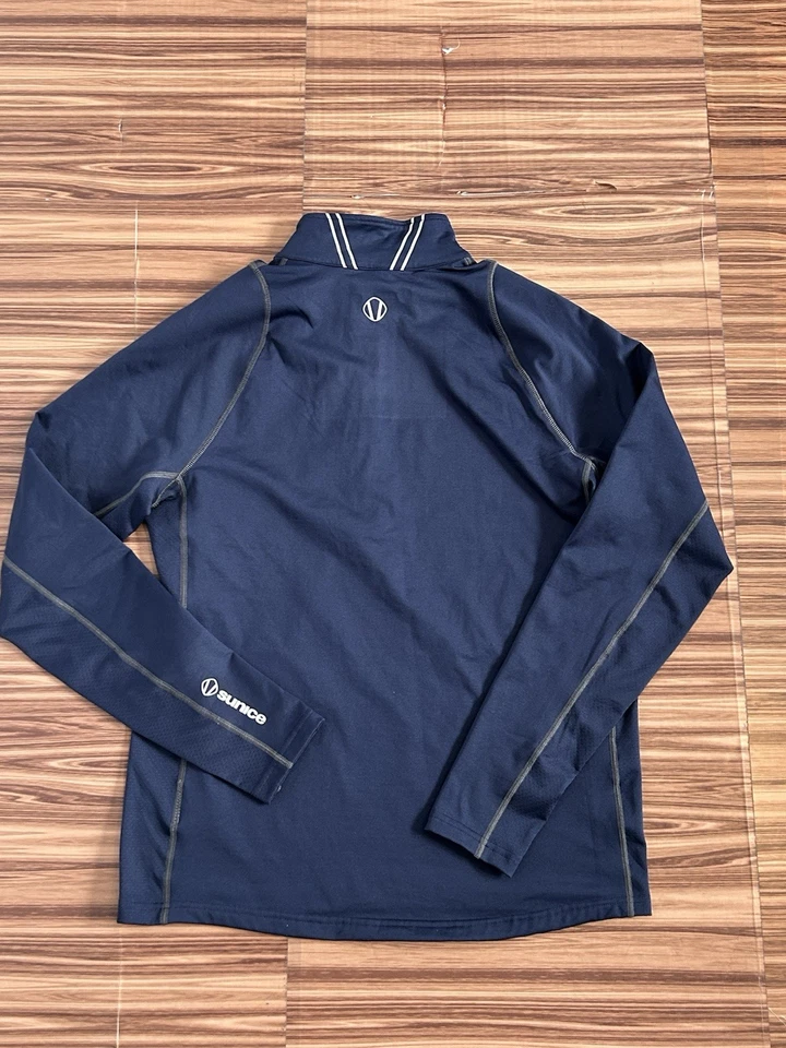 SUNICE Men’s Srixon 1/4 zip Navy BLUE Pullover SZ small - Image 2 of 4