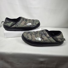 The North Face Thermoball Traction Mule V Slipper Mens 9 Army Camo Grip Sole