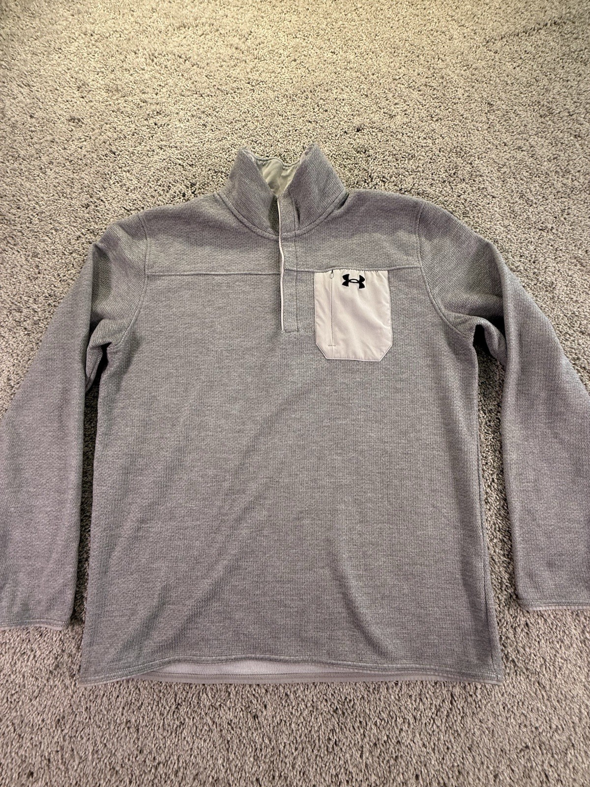 Under Armour Men’s Premium Coldgear Pullover Sweatshirt Size XL Gray