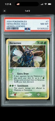 Heracross graded PSA 8 for sale on eBay