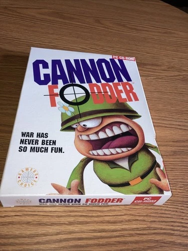 Cannon Fodder (PC CD) US Retail Store Big Boxed Edition - Rare Item