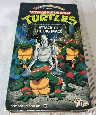 Teenage Mutant Ninja Turtles - Attack of the Big Macc (VHS, 1991)