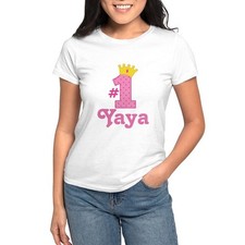 CafePress Yaya Number One Women's T Shirt Women's T-Shirt 1018915151 