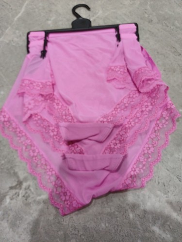 M&S Collection 3pk Lace High Rise Short Knickers Size 20 PINK - Picture 5 of 6