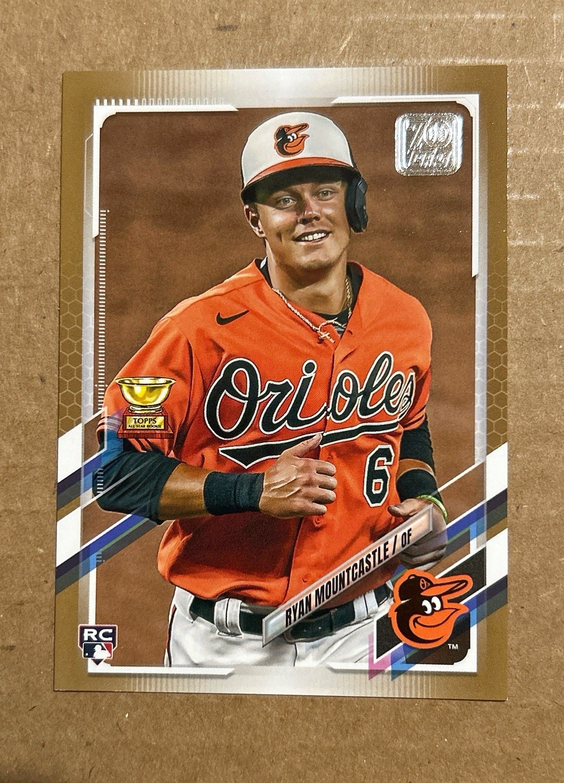 2021 Topps Series 1 Ryan Mountcastle Gold /2021 Rookie Card #143 RC Orioles