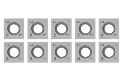 10x Wendemesser 30° 14x14x2 mm für Metabo Lackfräse LF724S