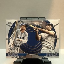 2025 Topps Baseball Dynamic Duos #DD20 Babe Ruth Lou Gehrig